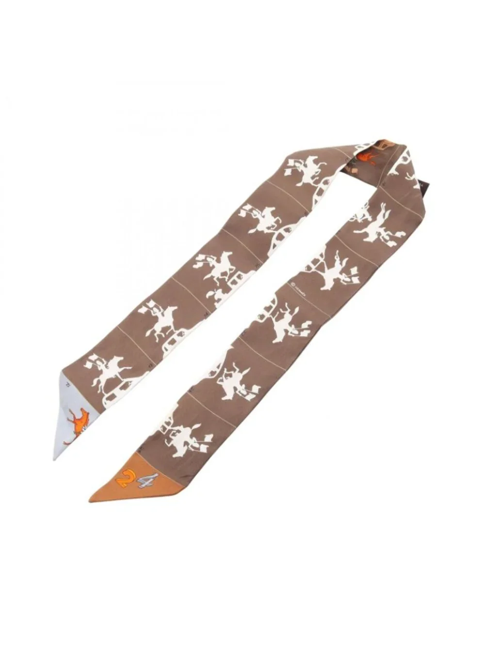 Hermes Scarf Twilly Parade Ribbon Silk